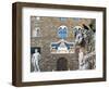 Palazzo Vecchio, Marzocco Lion and Statue of David, Piazza Della Signoria, UNESCO Heritage Site-Nico Tondini-Framed Photographic Print