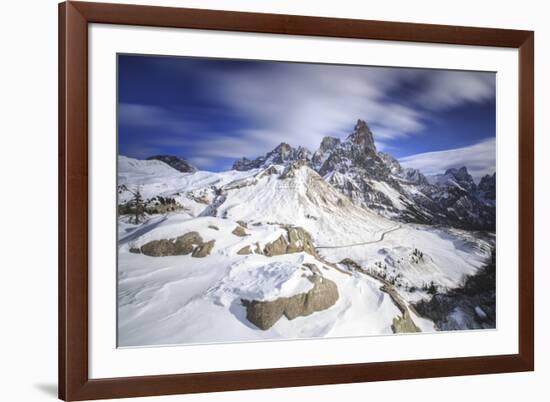 Pale Di San Martino. Rolle Pass Panaveggio Dolomites Trentino Alto Adige Italy Europe-ClickAlps-Framed Photographic Print