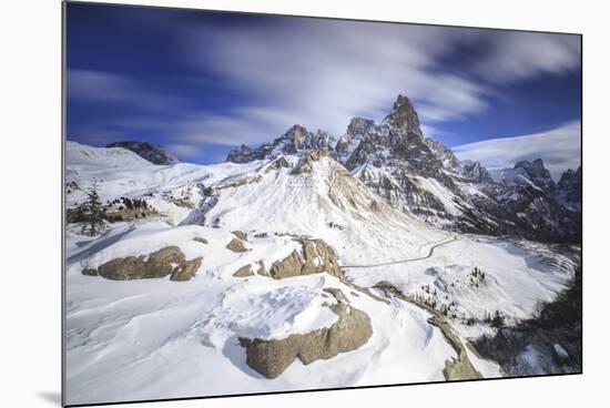 Pale Di San Martino. Rolle Pass Panaveggio Dolomites Trentino Alto Adige Italy Europe-ClickAlps-Mounted Photographic Print