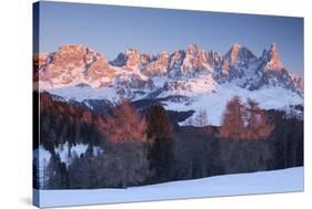 Pale of San Martino, Dolomites, Trento province, Trentino Alto Adige, Italy, Europe. View of Cimon -ClickAlps-Stretched Canvas