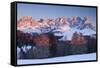 Pale of San Martino, Dolomites, Trento province, Trentino Alto Adige, Italy, Europe. View of Cimon -ClickAlps-Framed Stretched Canvas