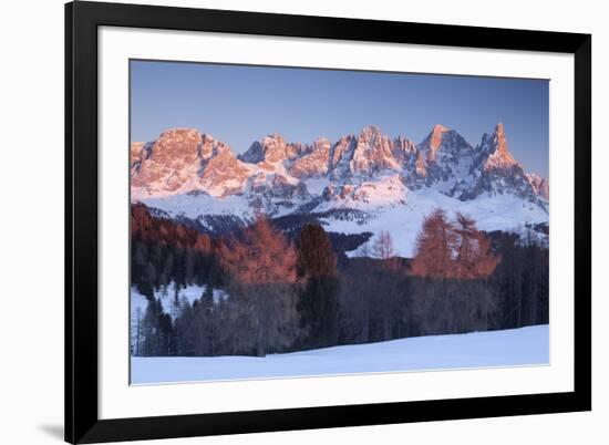 Pale of San Martino, Dolomites, Trento province, Trentino Alto Adige, Italy, Europe. View of Cimon -ClickAlps-Framed Photographic Print