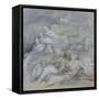 Pale Shelter Scene-Henry Moore-Framed Stretched Canvas