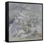 Pale Shelter Scene-Henry Moore-Framed Stretched Canvas