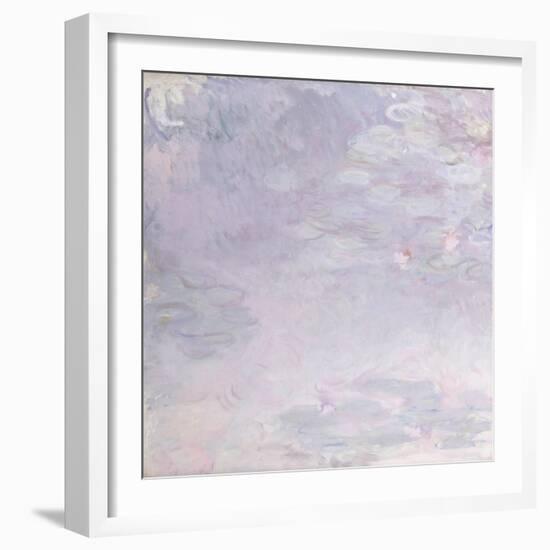 Pale Water Lilies, circa 1917-1925-Claude Monet-Framed Giclee Print