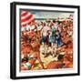 "Palefaces at the Beach," July 27, 1946-Constantin Alajalov-Framed Giclee Print