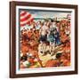 "Palefaces at the Beach," July 27, 1946-Constantin Alajalov-Framed Giclee Print