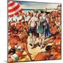 "Palefaces at the Beach," July 27, 1946-Constantin Alajalov-Mounted Giclee Print