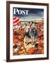 "Palefaces at the Beach," Saturday Evening Post Cover, July 27, 1946-Constantin Alajalov-Framed Giclee Print