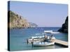 Paleokastritsa, Corfu, Greek Islands, Greece, Mediterranean-Hans Peter Merten-Stretched Canvas