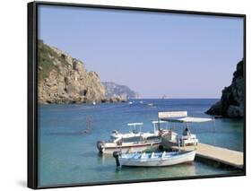 Paleokastritsa, Corfu, Greek Islands, Greece, Mediterranean-Hans Peter Merten-Framed Photographic Print