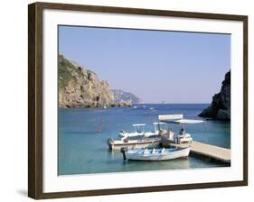 Paleokastritsa, Corfu, Greek Islands, Greece, Mediterranean-Hans Peter Merten-Framed Photographic Print