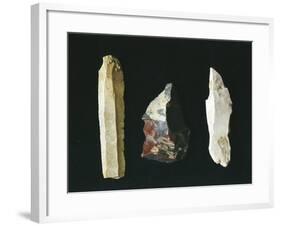 Paleolithic Flint Tools, Scrapers-null-Framed Giclee Print