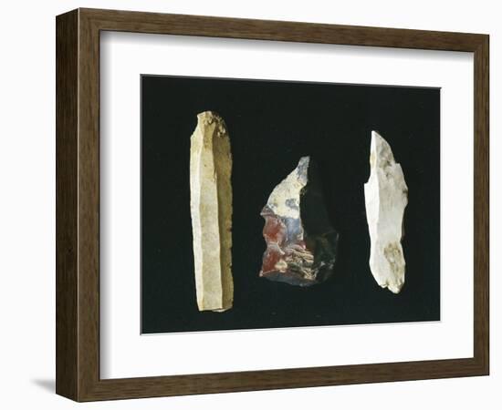 Paleolithic Flint Tools, Scrapers-null-Framed Giclee Print