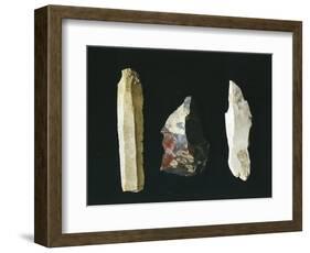 Paleolithic Flint Tools, Scrapers-null-Framed Giclee Print