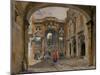 Palermo, 1844 watercolor-Rudolph von Alt-Mounted Giclee Print