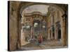 Palermo, 1844 watercolor-Rudolph von Alt-Stretched Canvas