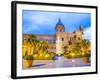 Palermo Cathedral (Duomo Di Palermo) at Night, Palermo, Sicily, Italy, Europe-Matthew Williams-Ellis-Framed Photographic Print