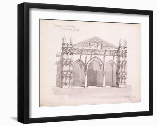 Palermo Cathedral, Study of the Entrance Porch, 1891-Charles Rennie Mackintosh-Framed Giclee Print