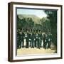 Palermo (Sicily), Group of Police-Customs Officers-Leon, Levy et Fils-Framed Photographic Print