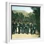 Palermo (Sicily), Group of Police-Customs Officers-Leon, Levy et Fils-Framed Photographic Print