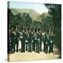 Palermo (Sicily), Group of Police-Customs Officers-Leon, Levy et Fils-Stretched Canvas