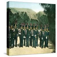 Palermo (Sicily), Group of Police-Customs Officers-Leon, Levy et Fils-Stretched Canvas