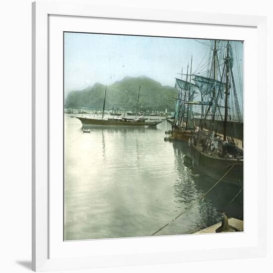 Palermo (Sicily), Mount Pellegrino Seen from the Port-Leon, Levy et Fils-Framed Photographic Print