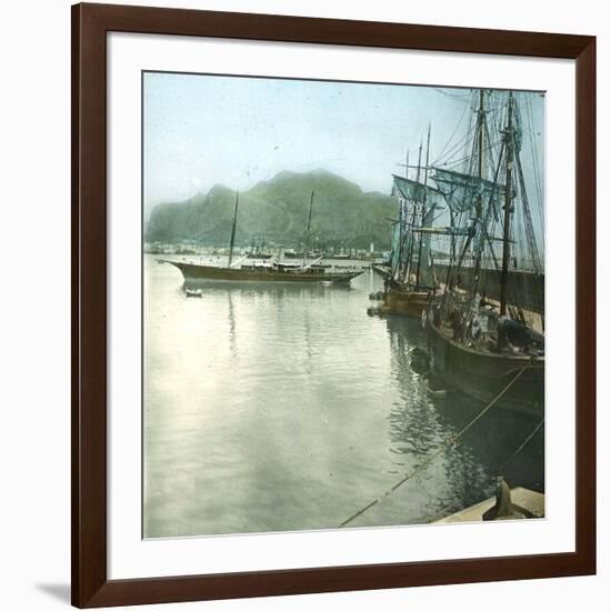 Palermo (Sicily), Mount Pellegrino Seen from the Port-Leon, Levy et Fils-Framed Photographic Print