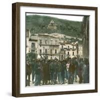 Palermo (Sicily), Street Scene-Leon, Levy et Fils-Framed Photographic Print