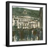 Palermo (Sicily), Street Scene-Leon, Levy et Fils-Framed Photographic Print