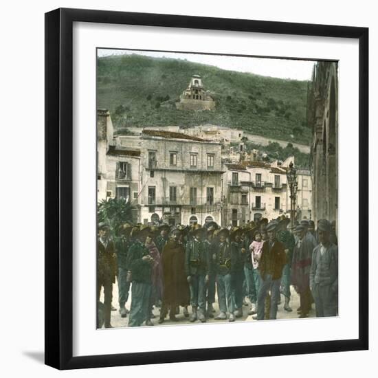 Palermo (Sicily), Street Scene-Leon, Levy et Fils-Framed Photographic Print