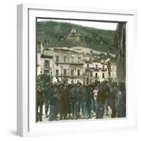 Palermo (Sicily), Street Scene-Leon, Levy et Fils-Framed Photographic Print