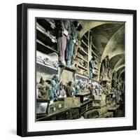 Palermo (Sicily), the Catacombs-Leon, Levy et Fils-Framed Photographic Print