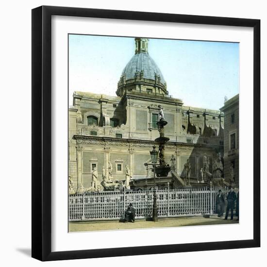 Palermo (Sicily), the Church of Santa Caterina (XVIth Century)-Leon, Levy et Fils-Framed Photographic Print