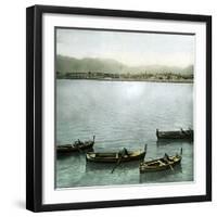 Palermo (Sicily), the City Seen from the Port-Leon, Levy et Fils-Framed Photographic Print