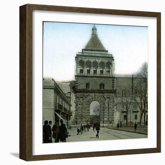 Palermo (Sicily), the New Gate-Leon, Levy et Fils-Framed Photographic Print