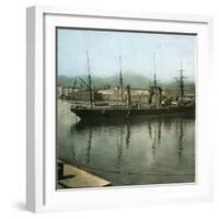 Palermo (Sicily), the Port-Leon, Levy et Fils-Framed Photographic Print