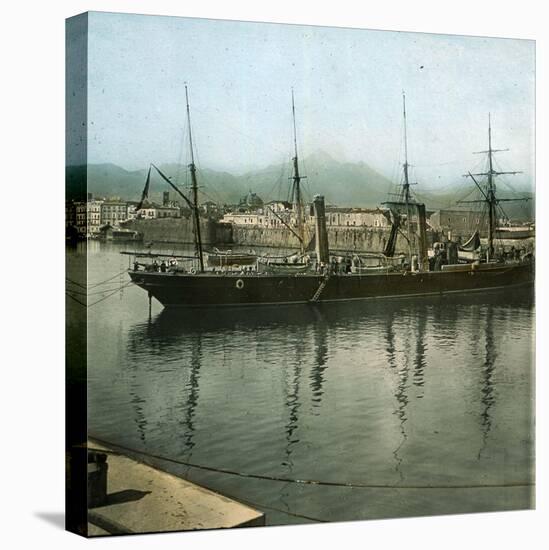 Palermo (Sicily), the Port-Leon, Levy et Fils-Stretched Canvas