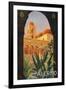 Palermo Sicily Tourism Travel Vintage Ad-null-Framed Art Print