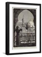 Palestina, Muezin Llamando a Los Musulmanes a La Oracion De Lo Alto Del Alminar De Isa O Jesus-null-Framed Giclee Print