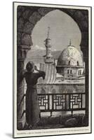 Palestina, Muezin Llamando a Los Musulmanes a La Oracion De Lo Alto Del Alminar De Isa O Jesus-null-Mounted Giclee Print