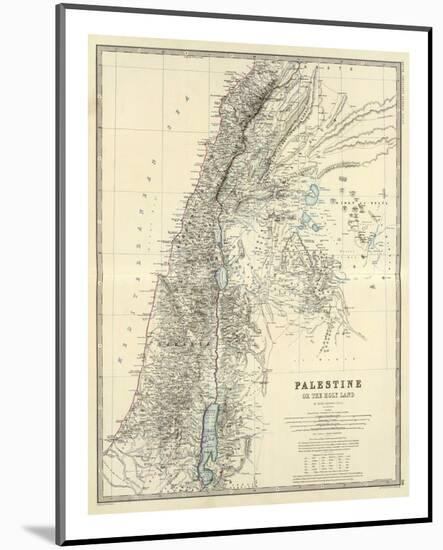 Palestine, c.1861-Alexander Keith Johnston-Mounted Art Print
