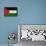 Palestine Flag Design with Wood Patterning - Flags of the World Series-Philippe Hugonnard-Framed Stretched Canvas displayed on a wall