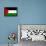 Palestine Flag-null-Framed Poster displayed on a wall