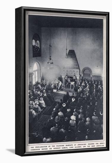 Palestine Mandate 1922-null-Framed Photographic Print