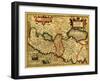 Palestine - Panoramic Map-Lantern Press-Framed Art Print