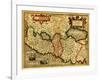 Palestine - Panoramic Map-Lantern Press-Framed Art Print