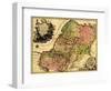 Palestine - Panoramic Map-Lantern Press-Framed Art Print