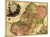 Palestine - Panoramic Map-Lantern Press-Mounted Art Print